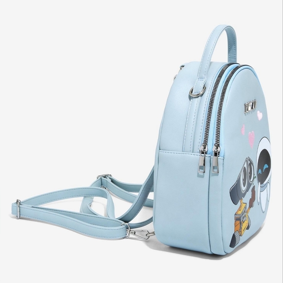 eve mini backpack Loungefly Minnie Mouse New Year's A lenticular view shows EVE’s expression change Wall-E Plant Boot Mini Backpack